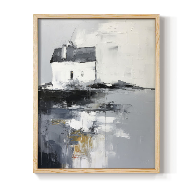 «NAUTICAL Series», reproduction encadrée en bois massif, Naturel, H 15 po x l 12 po