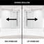 Porte de baignoire coulissante sans cadre avec verre transparent 3/8 po l 56-60 po x H 68 po Hamilton-89151708