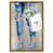 Toile encadrée en plastique doré