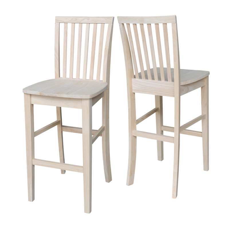 Decovello Solid Wood 30" Bar Stool