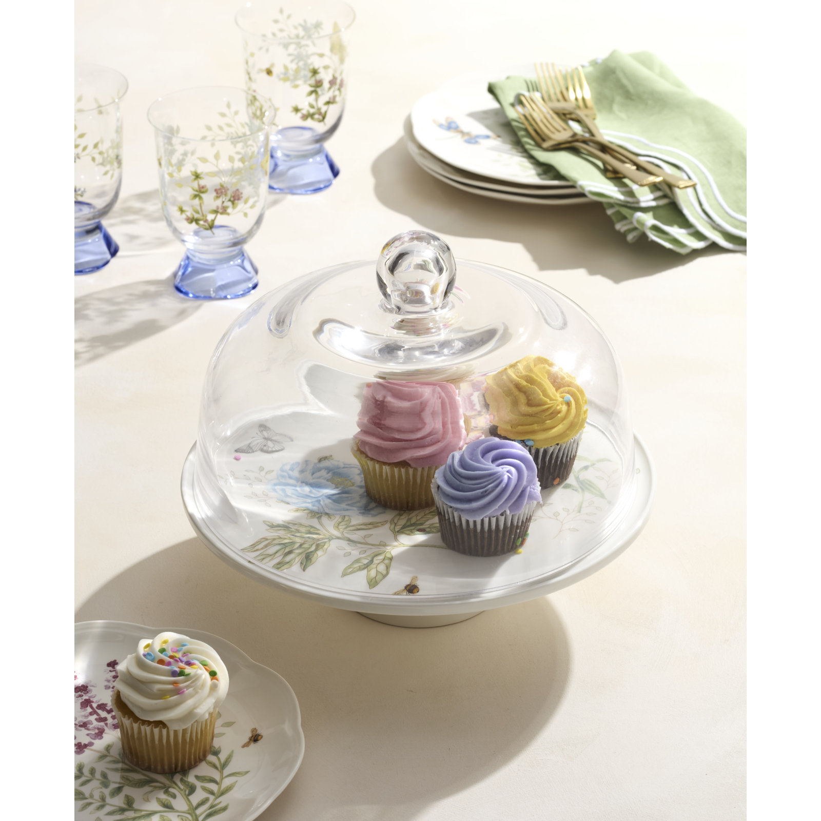 Butterfly Meadow 25th Anniversary Cake Plate