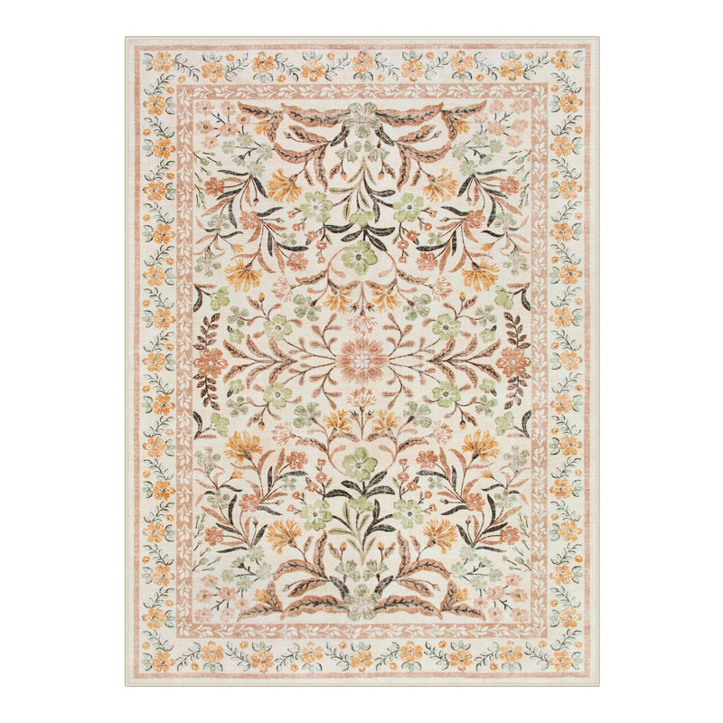  Tapis lavables antidérapants Boho, Rectangle 5 pi x 7 pi