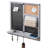 Wood Key and Hooks Wall Floating Shelf Organizer