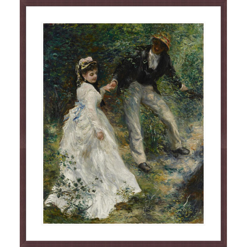 «La Promenade» par Pierre-Auguste Renoir, impression giclée encadrée, H 39,94 po x l 33,5 po