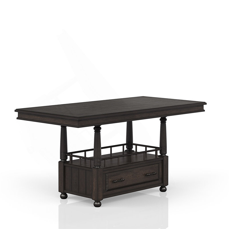 Deep Coffee Counter Height Dining Table