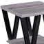 Table de bout noire et grise