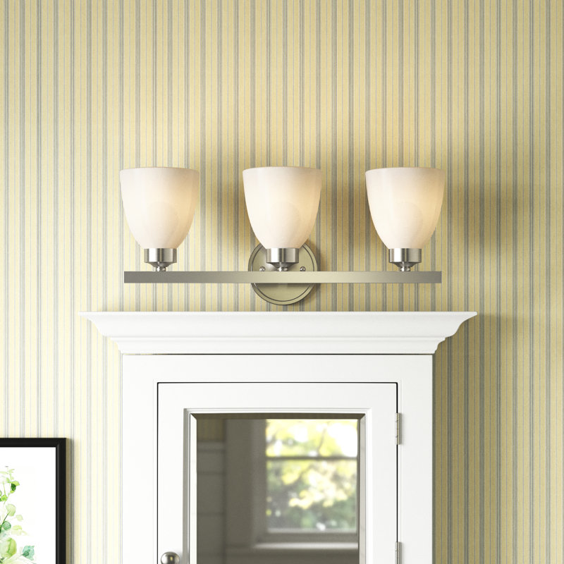 Jameson Dimmable Vanity Light, Brushed Nickel, 3