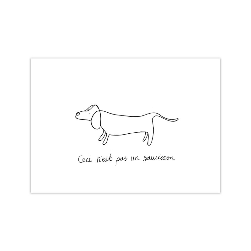 Pasunsaucisson by Carissa Tanton - Print, Unframed, 60cm H x 84cm W x 1cm D