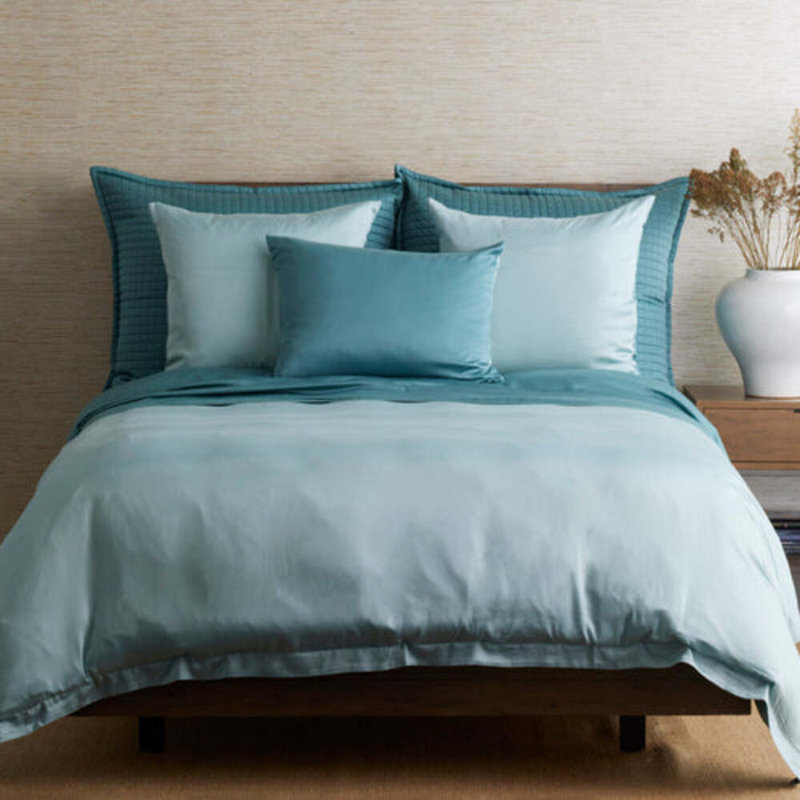 Housse de couette 100% Lyocell Ready-to-Bed, Aqua / Caraïbes, Housse de couette pour très grand lit