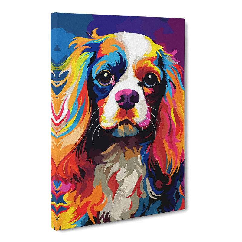 Cavalier King Charles Spaniel Pop - Print, 76cm H x 50cm W x 3cm D