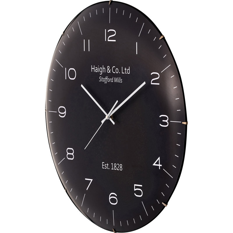 Wall Clock, Black/Silver