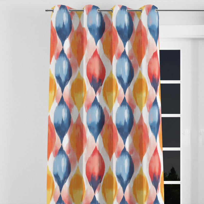 Rideaux de fenêtre Modern, L 52 po x L 63 po, Œillets argentés