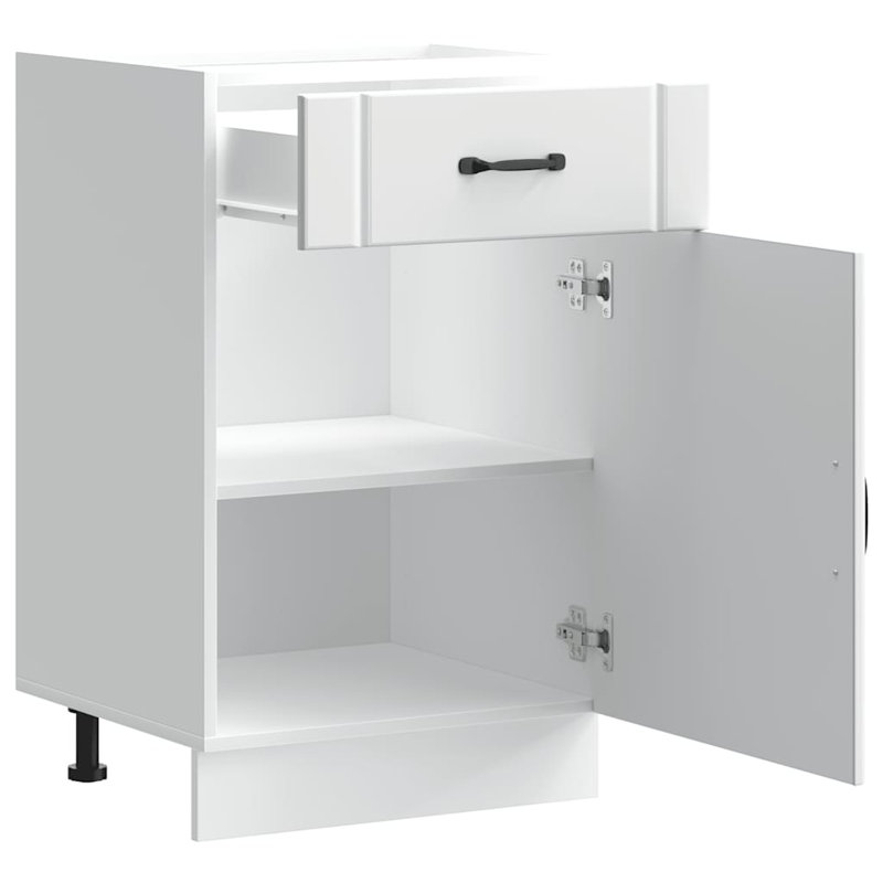 Kitchen Base Cabinet Lucca Engineered Wood, White