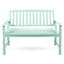 Banc en bois de couleur menthe pour une ambiance chaleureuse et accueillante intérieure et extérieure
