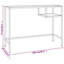 Milliron Glass Top Metal Base Writing Desk-1328643793-1328643799