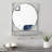 Mirror with Hooks and Shelves