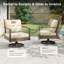 Ensemble de chaises de patio pivotantes avec coussins Shaylor-1683618257