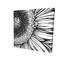 « gerbera fleur outline », reproduction d’impression sur toile tendue-27975780