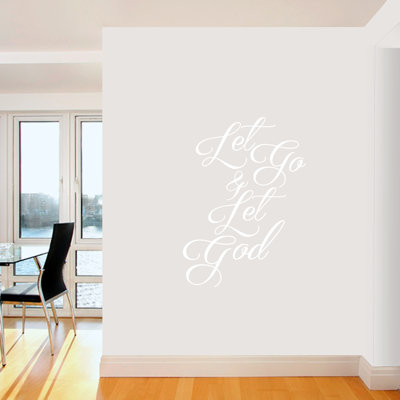 Décalcomanie murale let go & let dieu Buske