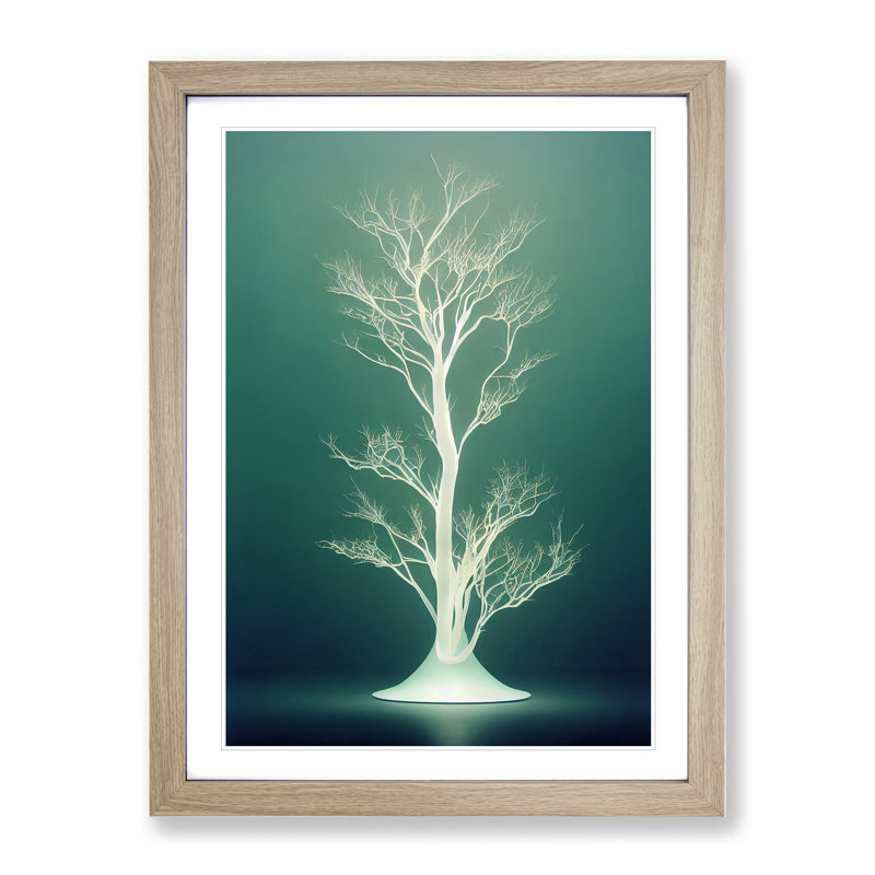 Ethereal Tree No.2 - Single Picture Frame Print, Oak, 64cm H x 46cm W x 2cm D