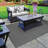 Mohawk Home Spectrum Crosshatch Needle Punch Solid Gunmetal Gray Color Rug