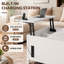 Table basse à plateau relevable cannelé avec rangement et prise de courant 35,4 po Tonicia-1751529347