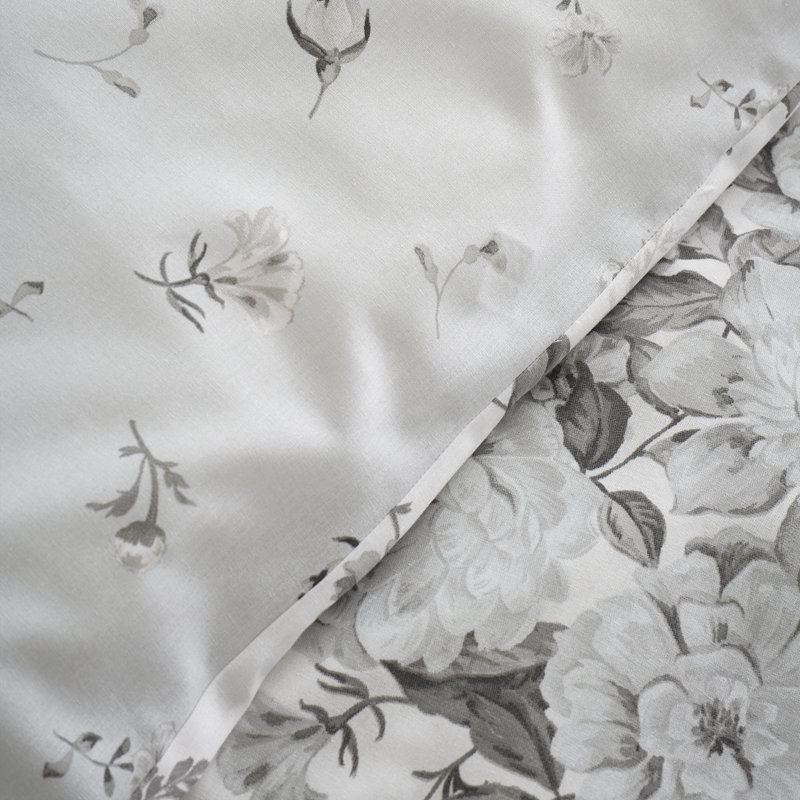 Elinda Floral Reversible Duvet Cover Set, Double Duvet Cover + 2 Standard Pillowcases