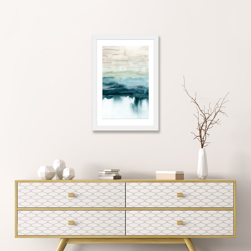 « organic cascade i » par grace-pop, impression, H 24 po x l 16 po x P 1 po, Papier avec cadre blanc