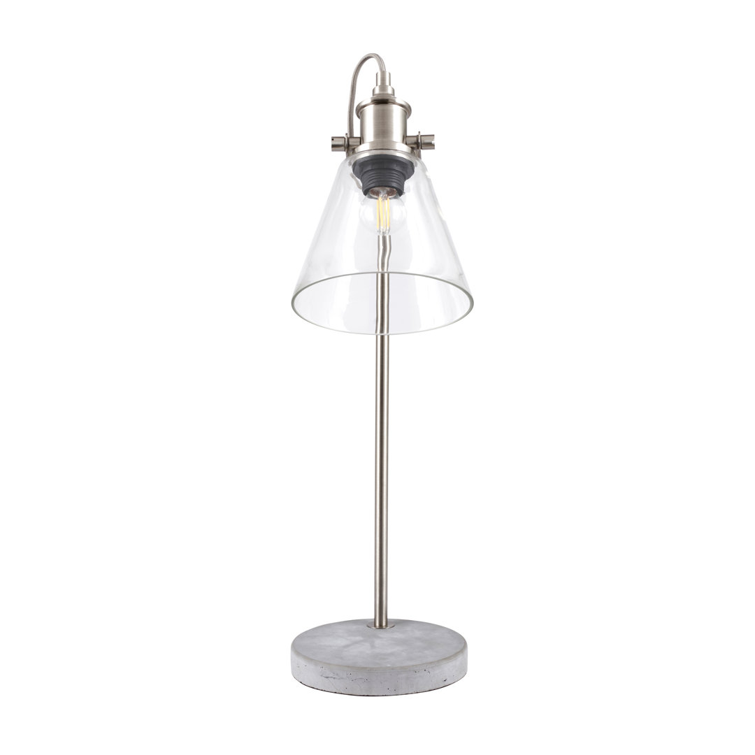 Dupre 59Cm Silver/Grey Desk Lamp