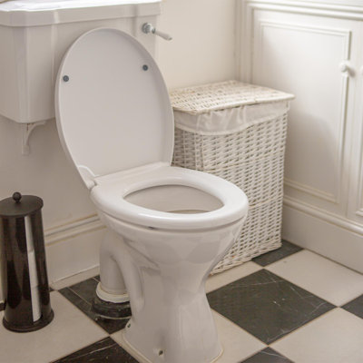 Harbour Housewares Soft Close Round Standard Toilet Seat