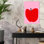 Art mural Crimson Simplicity