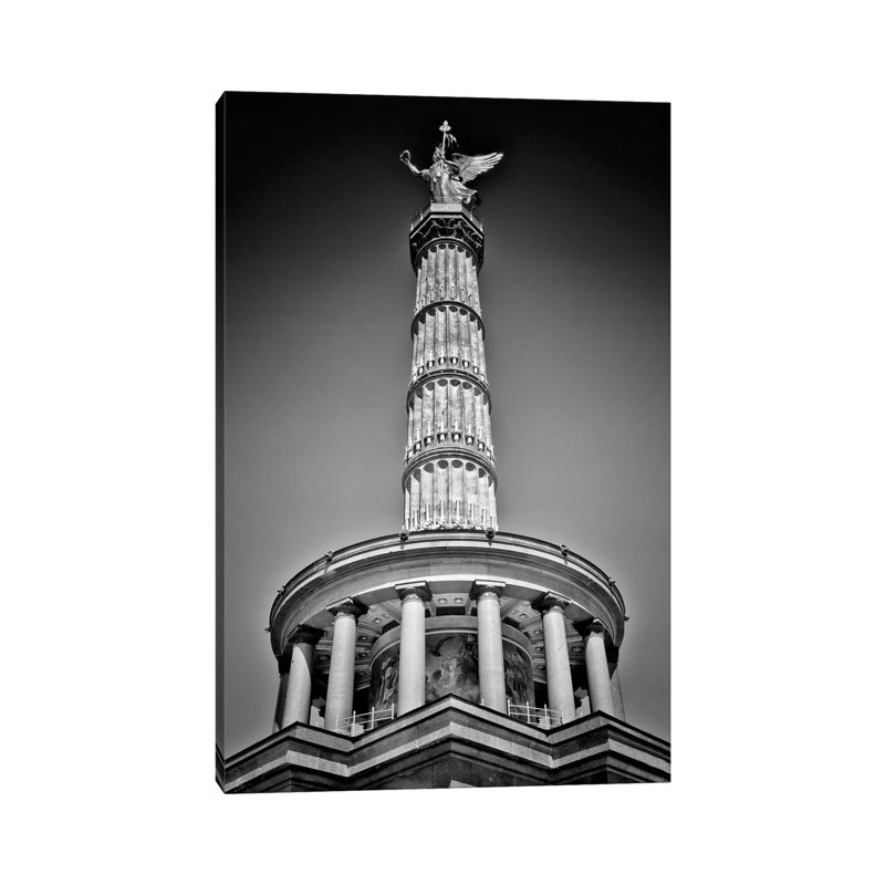 Berlin Victory Column by Melanie Viola - Wrapped Canvas Print, 20.32 cm H x 30.48 cm W