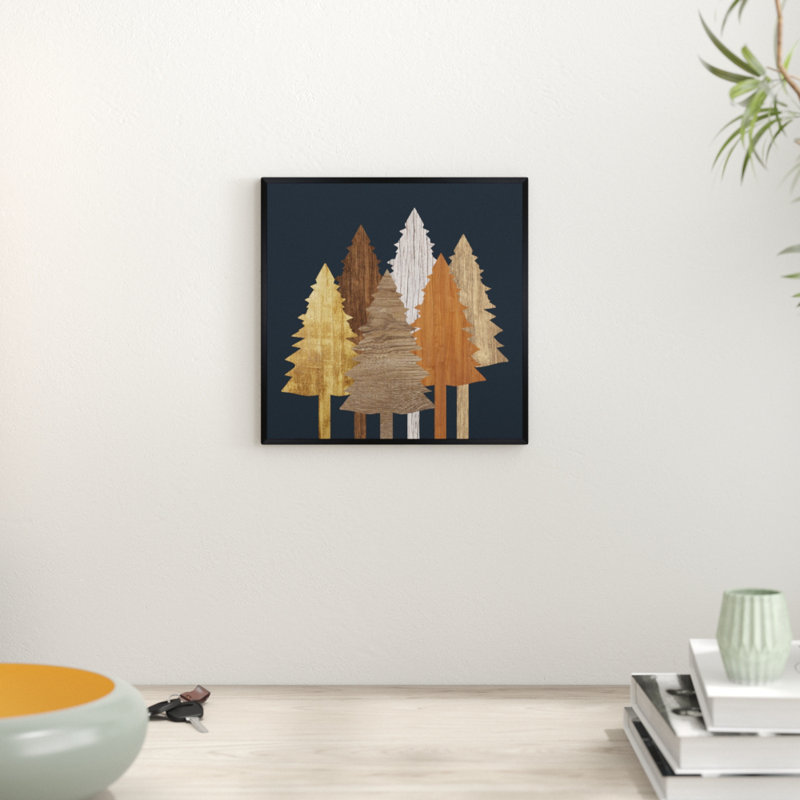 «Wooden Trees», reproduction, H 30 po x l 30 po x P 0,5 po, Toile