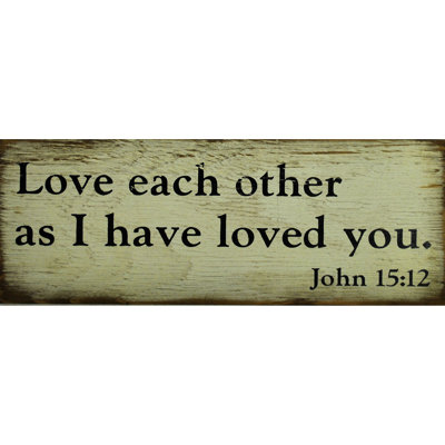 Amusez-vous mutuellement car j’ai aimé vous-john 15:12 Fessenden