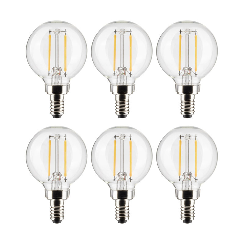 3 W, ampoule DEL à intensité variable G16,5, blanc chaud, 2700 K