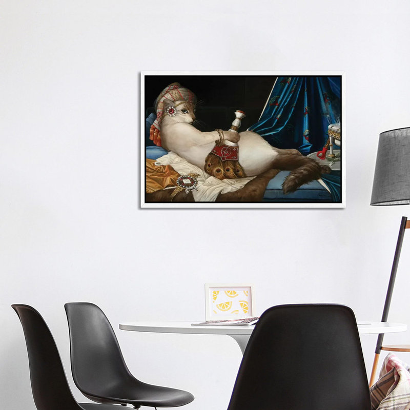 Tasha - Print on Canvas, White Framed, 101.6 cm H x 66.04 cm W