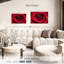Gouttelettes sur une rose rouge-858553173