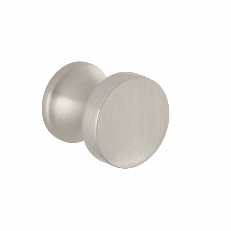 Poignée ronde en nickel satiné 1 po High Desert, Nickel satiné