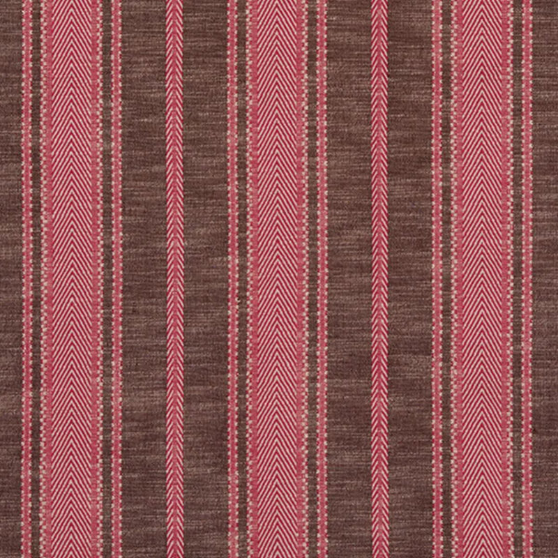 Zina Stripe Fabric, Berry