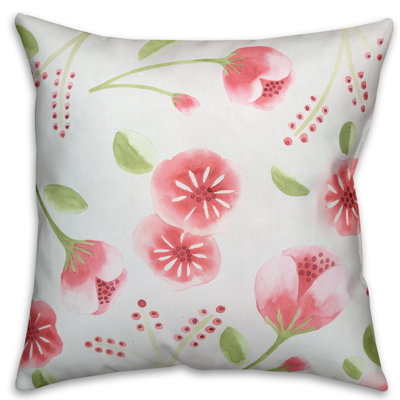  Coussin Watercolor Buds