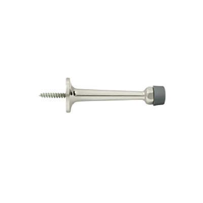 Deltana BDS30U14 3-1/4" Baseboard Door Bumper, Solid Brass in Polished Nickel