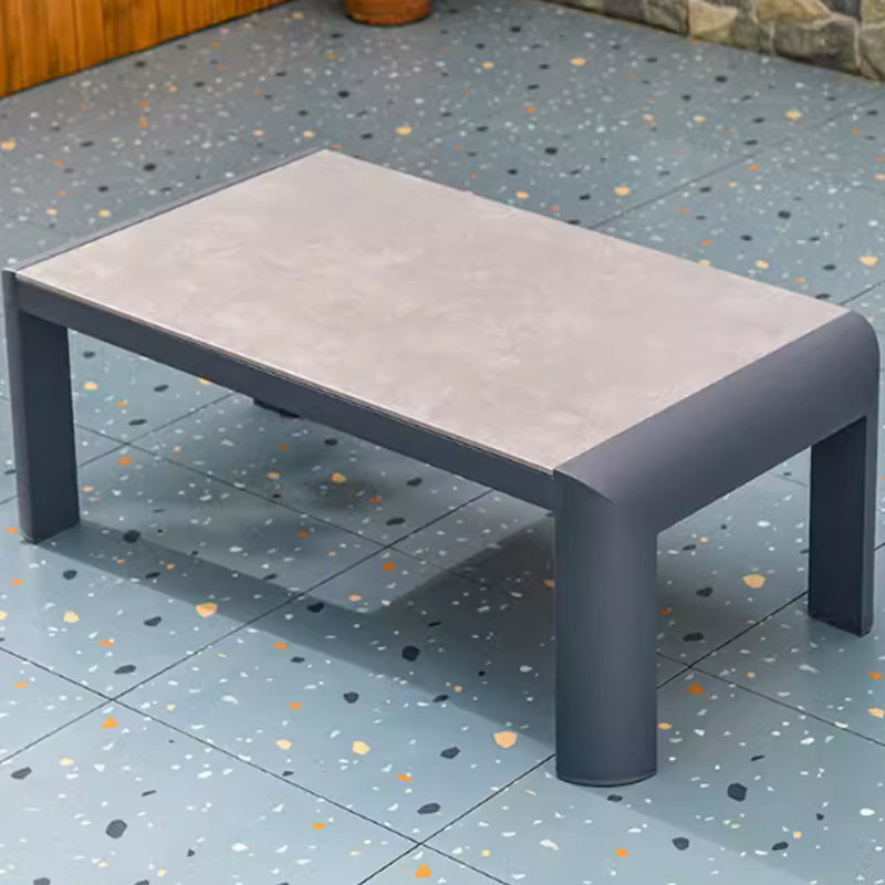 Mulero Rectangular Outdoor Side Table ,, 17.71" H x 31.49" W x 59.05" L