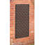 Modern Wave Garden Screen 120 X 60cm, Black