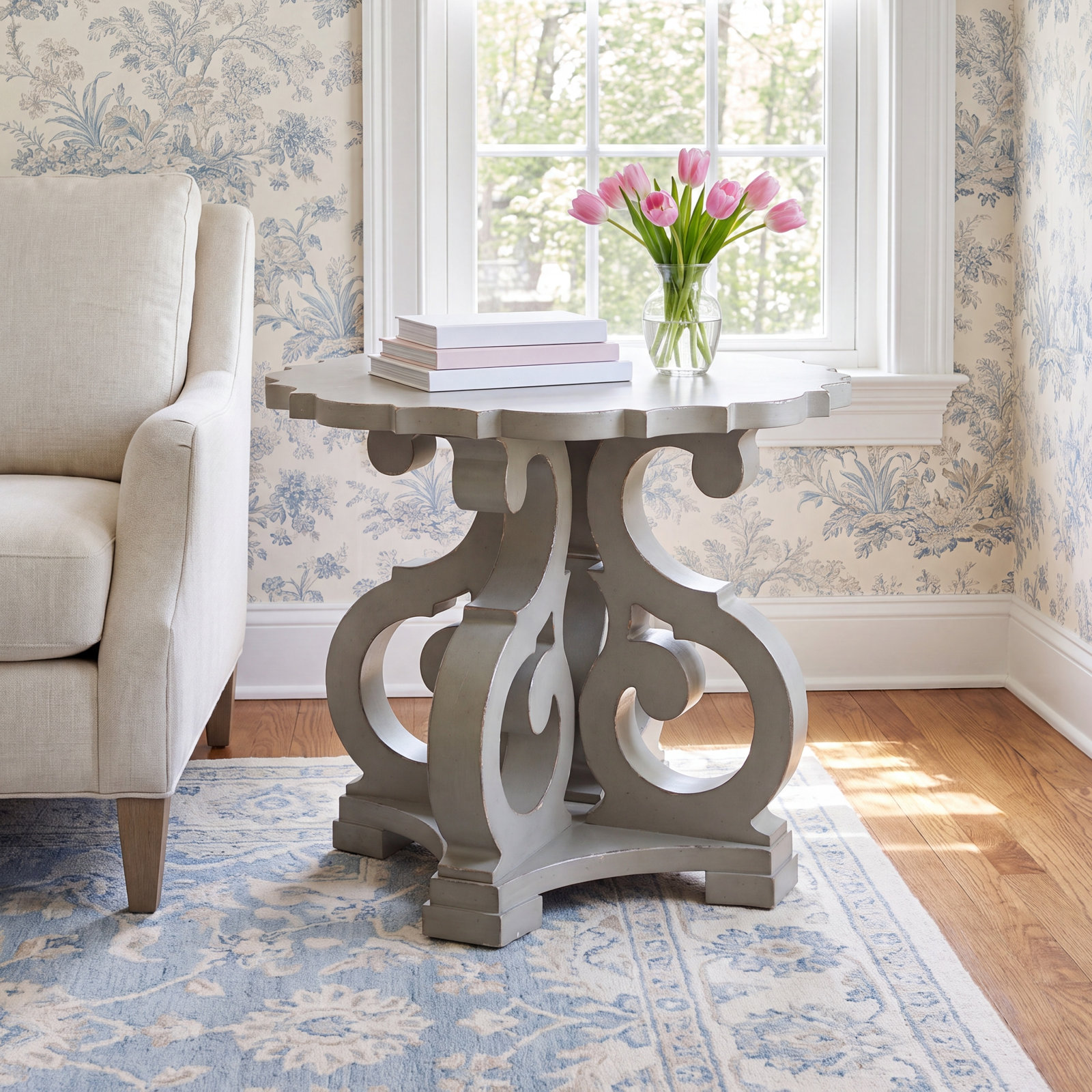 Country Living 30" End Table, Brown