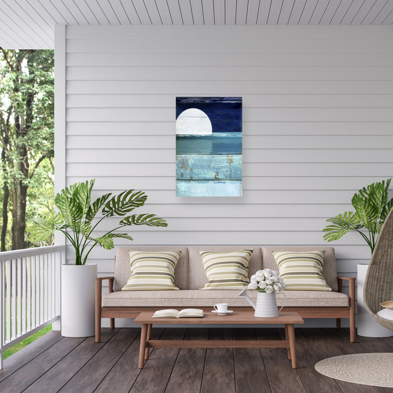Décoration murale d'extérieur Alariz Beach Moonrise I, L 30 po x H 47 po