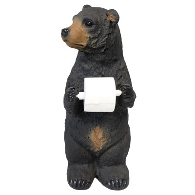 Standing Bear Free Standing Toilet Paper Holder