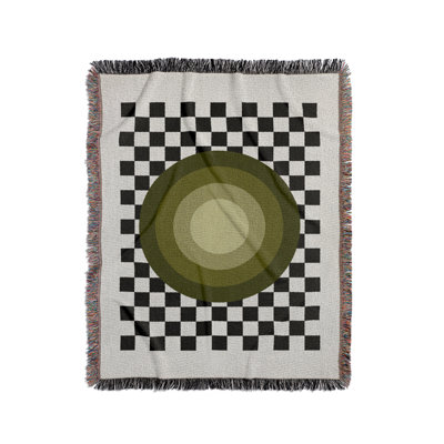 Target Geometric Cotton Blend Blanket Throw