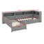 Lit plateforme en L avec lit gigogne, lit de jour avec tablette de rangement et station de charge, cadre de lit double d'angle en bois-1733837663