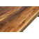 Ziyue Modern Natural Finish Dining Table on Solid Wood with Iron Base