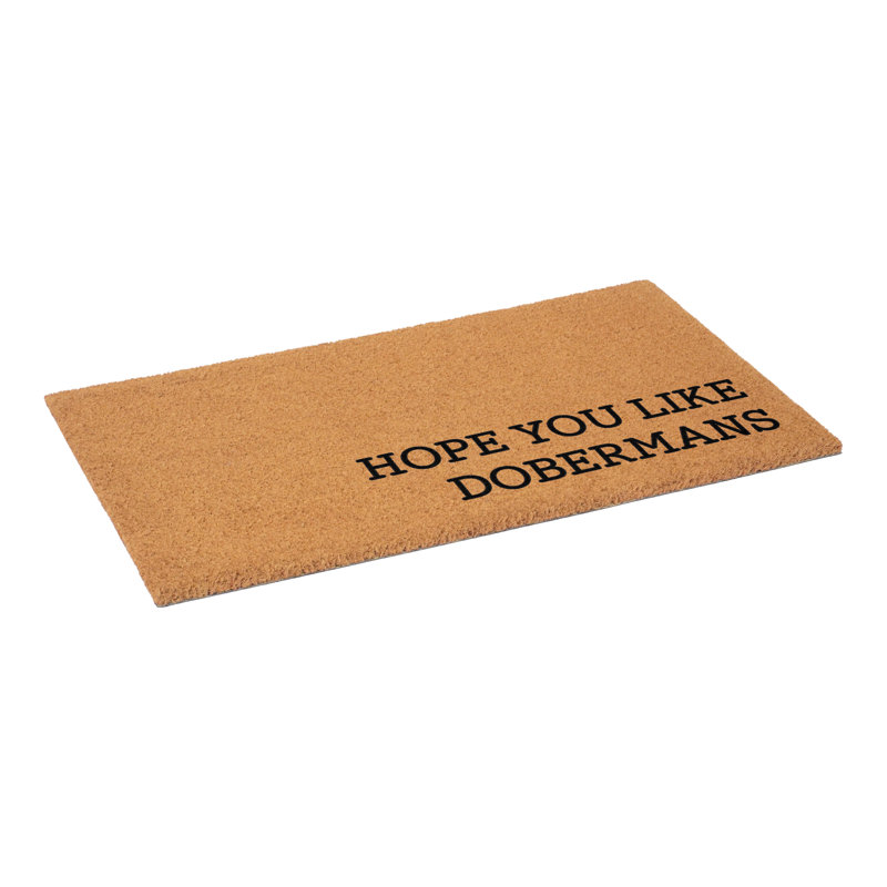 Hope You Like Dobermans Doormat, 24"x36", Dobermans, 24" x 36"
